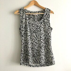 Calvin Klein U Neck‎ Knit Tank Top Printed Womens Size M